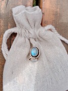 Piękne, stare etniczne kolczyki z labradorytami Sztyfty, wkrętki srebro 925