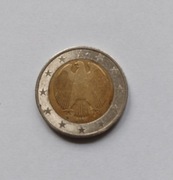 2euro niemcy 2002r,stan b.dobry,w.8,5g,śr.25,75m