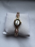 Zegarek damski vintage Y2K bransoletka z kamykami