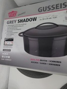 Brytfanna żeliwna GSW Germany DUŻA szara 33x25 cm 7 L