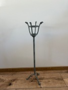 Metalowy stojak na kwiaty Kwietnik Vintage Lwie łapy Szara patyna Loft