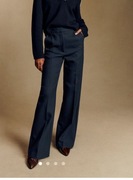 Sezane Matheo spodnie r. 34, granatowy, bdb