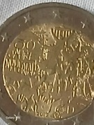 2 euro okolicznościowe Niemcy 2019 30 roczn upadku Muru Berlińskiego Znak D