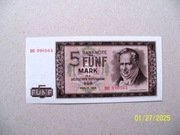 Niemcy NRD 5 marek 1964 ser.DU  st.1