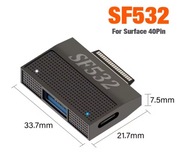 Magnetyczny Adapter USB-C do Microsoft Surface (PD 45W) | SF532