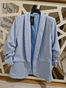 Stylowa błękitna marynarka elegancja nowoczesność hit 2026  r. M