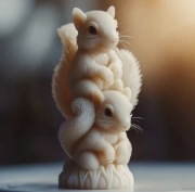 WIEWIÓRKI forma silikonowa 9.5*7*5.5 do Świec Wosku Mydła Odlewów 