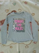 Błyszcząca bluzka H&M 134 - 140 magiczne cekiny