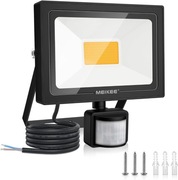 MEIKEE Reflektor LED 35W 3000LM Z Czujnikiem Ruchu IP66 ciepła biel