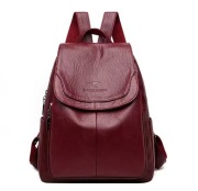 Burgundowi plecak damski 