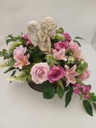 Stroik na grób z aniolem