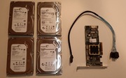 Kontroler RAID PCIe Adaptec ASR-5405 + 4 dyski HDD 1TB