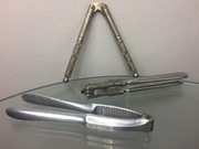 Stare Metalowe Dziadki do Orzechów 3 szt. 