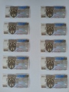 Banknoty 500 zł seria AB AC