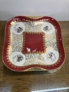 talerz porcelanowy patera EDELSTEIN BAVARIA 1929-72, dekor leni parbus 