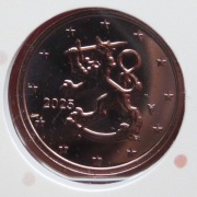 FINLANDIA  2025 5 CENTÓW UNC !!!!!!!!!!