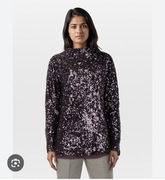 By Malene Birger Bluzka cekiny na siatce marka premium 