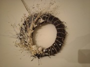 Wianek z naturalnych materiałów 