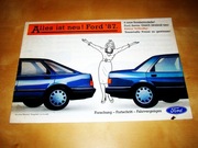 Prospekt Ford Sierra, Scorpio, Orion,  Escort, ... 1987 brzydka okładka