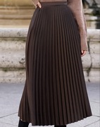 Spódnica plisowana brązowa rozm XL