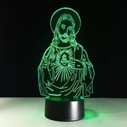 Lampka Led 3D serce Jezusa