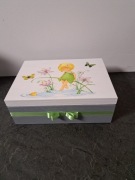 Szkatułka pudełko z dziewczynką handmade