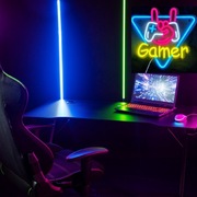 Neon LED na Ścianę USB RGB Stylowy Neon Dekoracja Ścienna do Pokoju gracza 