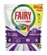 Kapsułki do zmywarki Fakty Platinum Plus Lemon 74 szt.