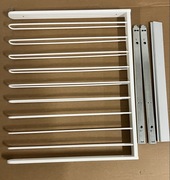 Wieszak drążek IKEA Pax komplement na spodnie 75x58 biały z prowadnicami