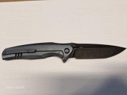 Nóż składany WeKnife 601X LE No 145/158 Blue Titanium, Black Stonewashed 