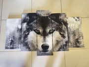 Obraz wilk 5 elementów