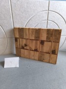 Deska do krojenia END GRAIN (nr4) klon jawor -dab czerwony 36,5/26/4,3 cm