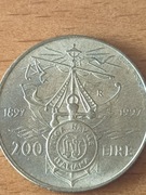 Włochy 200 lirów 1997 Italia 100 rocznica - Włoska Liga Morska