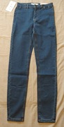 Spodnie jeansowe 36 bez kieszeni z przodu Granat Skinny Fit Diverse casual