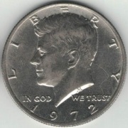 USA Half dollar 1/2 dolara 50 centów 1972 - 30,61 mm