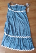 luźna sukienka na lato, błekitna, rozm. L