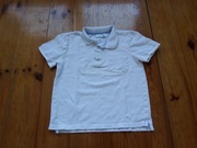 Koszulka polo chłopięca 116  biała