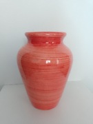 Wazon ceramiczny maziaje rozalinowe wiosenny śliczny na żonkile