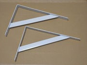 Wspornik półki kątownik wzmocniony 300x250 cm biały komplet 2 szt.