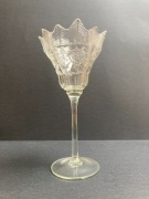 stary, szklany kielich -puchar ~30 cm