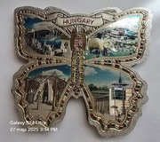 Magnes na lodówkę metalowy (15) Hungary, Węgry, Budapeszt. Buda. Peszt.