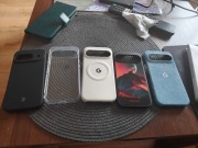 Etui Pixel 9/9 Pro - oryginalne beżowe (Porcelain) + dodatkowe