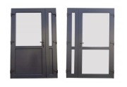 Drzwi zewnętrzne PCV gospodarcze 140x 210 antracyt