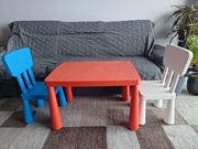 Ikea Mammut stolik + dwa krzesełka