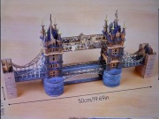 PUZZLE DREWNIANE 3 D - MOST LONDYŃSKI -TOWER BRIDGE - 50 CM.