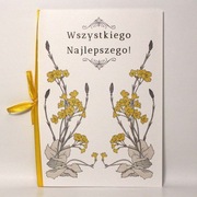 Kartka - Żółte kwiaty