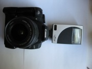 Canon 350d +obiektyw+power winder+lampa