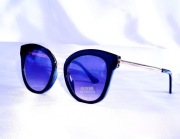 Okulary damskie słoneczne GUESS GF0304 01C muchy czarne złote    