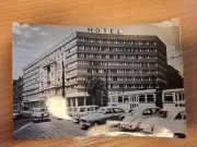 Pocztówka Węgry Budapeszt Plac Barossa Hotel Szabadsag