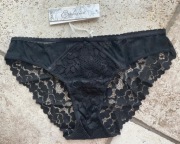 Esotiq majtki koronkowe S figi czarne KAPRES